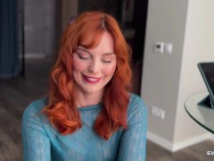 Хочешь я сниму с тебя штаны и ты кончишь рыжей шлюхе в рот? Eva Soda 4/16