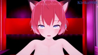 Akami Karubi and I have intense sex at a love hotel. - VTuber POV Hentai