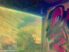 Blowjob in the middle of nowhere, facefuck and cum in mouth - Hawk Tuah contest - UneFolleEnvie