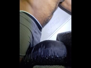 HORNY Solo Male Dry Humping Stairs after Work Verbal Hands Free Cum