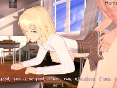 Amelia Watson Fucked in Class Hololive Hentai Uncensored