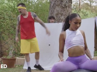 MILFED - Horny Olivia Jayy Catches And Fucks Her Neighbor Ricky Spanish After Her Husband Leaves screenshot number 2