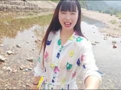 【ビショビショ】河原ノーブラ散歩中に水を掛けられ...💦人妻,熟女,日本人,無修正,素人,個撮,個人撮影,ちくぽち,ヌード,野外露出,屋外,オナニー - Screenshot 7 of 16 - Japanese Amateur