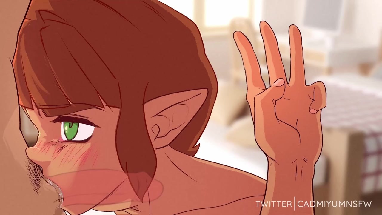 Deepthroat Practice from cute elf