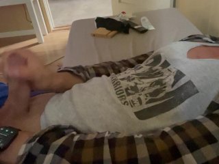 Morning’s jerking off.