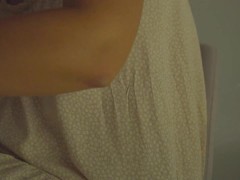 Eating in a dress