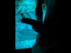 A Silhouette Of A Man: Solo Male Masturbation 🤤💦 Huge Cumshot