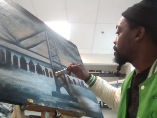 Museum Piece in the Making Pt1 this is on the Wall with Divinci, Freda, Picasso, Van Gogh etc