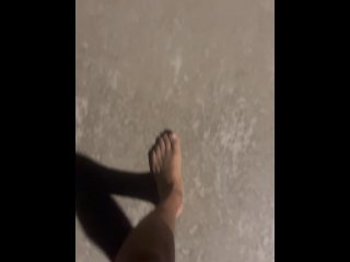 sexy barefoot walking