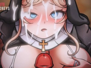 Nun x Futa Hentai Animation