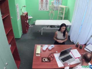 Fake Hospital - British pornstar JASMINE JAE fucks a doctor to gain her certificates screenshot number 1