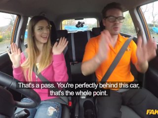 Fake Driving School - College Student with BIG Natural Boobs FULL VIDEO screenshot number 2