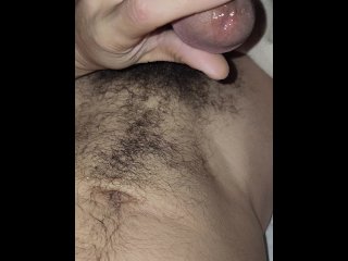 Precum rolling down my dick