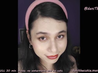 sexy dream tranny DaniTheCutie sits on you while intimately sucking your dick JOI