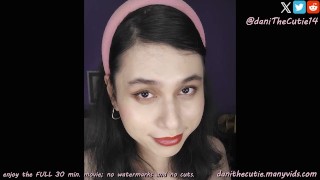 sexy dream tranny DaniTheCutie sits on you while intimately sucking your dick JOI