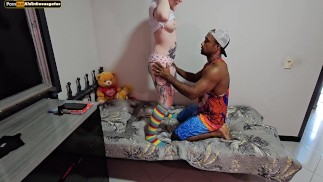 I DID THE BIGGEST WITH MY FRIEND'S HUSBAND SO SHE DOESN'T RUN OUT OF CELL PHONE AND HE GOT SO EXCITED