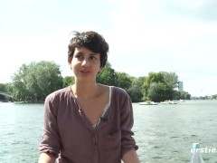 Ersties - Adorable Anais Plays With Her Hairy Pussy in the Middle of a Lake