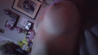 Beautiful skinny busty hotwife MILF squirts multiple times getting fucked and eaten out by cuckold