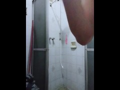 Bath at mother's house.