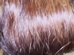 4K BBW large woman doing a Blowjob and swallowing. I love tasting sperm and swallowing.