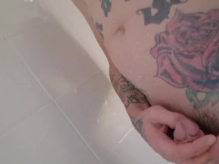Pissing on myself in the shower