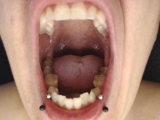 Climb inside Wide Open Teeth Tongue Mouth Show