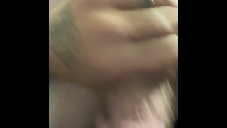 Beating my cock while Bent over
