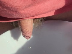 Pissing in the kitchen