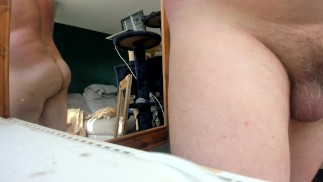 bending over nude soft dick male