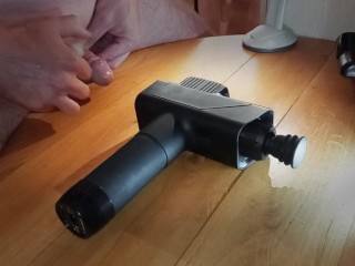 Sperm Shot with a Vibrator, especially Pleasant. I Love It.