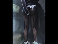 (伪娘)蔚蓝档案:杏山千纱黑丝色色自慰/ /ブルーアーカイブ: 杏山カズサエロいコスプレ！黒タイツ男の娘 - Screenshot 4 of 16 - ブルーアーカイブ