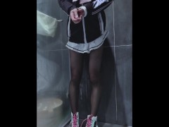 (伪娘)蔚蓝档案:杏山千纱黑丝色色自慰/ /ブルーアーカイブ: 杏山カズサエロいコスプレ！黒タイツ男の娘 - Screenshot 9 of 16 - ブルーアーカイブ