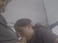 Thursty slut slurps cock - Screenshot 10 of 16 - Blowjob