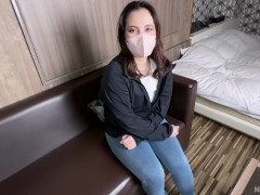 【ポルチオ責め/噴水潮吹き連発】「今日潮止まらない….///」 真っ昼間からピタパン人妻と1日中ハードSEX!! ポルチオを中と外から超刺激でガクンガクン絶頂/// - Screenshot 1 of 16 - 個人 撮影