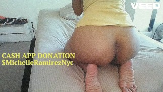 YELLOW T SHIRT HAT ON COSPLAY SMOKING HOT LATINA TAKES BBC