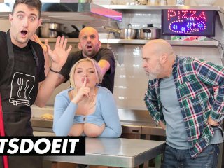 Slutty StepMom Miss Jackson Fucks Restaurant Workers - LATINA MILF