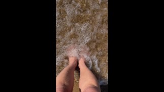 My feet on the sea