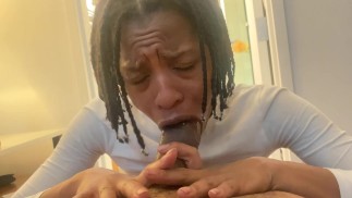 Fucking tight ebony after work