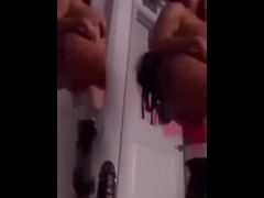 Hot Huge Ass Milf sucks and fucks BBC Dildo