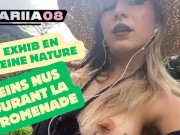 Petite Française Au Seins Tatoués Balade Les Chiens à La Campagne ...