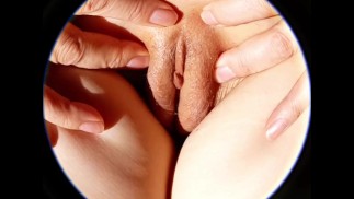 My clit takes a peek at the sun