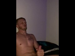 Jerking off my COCK until I CUM all over myself