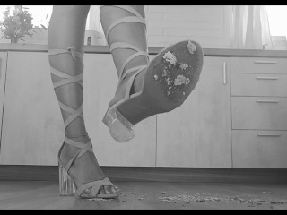 Giantess Crushes your Face with her Heels