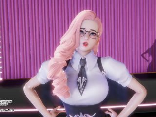[MMD] Twice - Scientis Seraphine Sexy Kpop Dance League of Legends Hentai Uncensored 4K 60FPS
