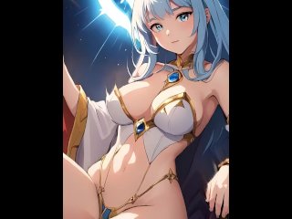 Relaxing anime girl