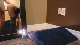 POV: Spying on my hot room-mate and her man