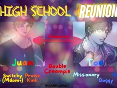 Male moaning - Scottish and British Brothers Share Both of their DICKS with You at the party