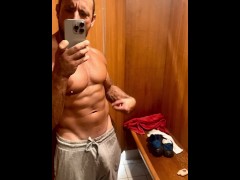 Being Cheeky in the Gym Change Room
