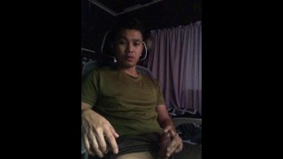 Handsomely Masturbating Near The House