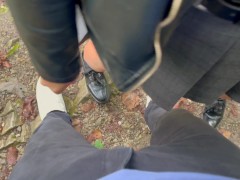 She was so horny that give me blowjob in forest - Tonny and Mia